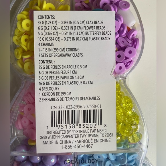 🌸Bunny Bead Kit with charms , Jewelry making, Kids Necklace & bracelet kit -NWT - Picture 4 of 4